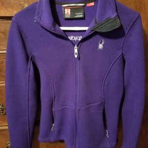 Womens med Spyder core sweater..purple